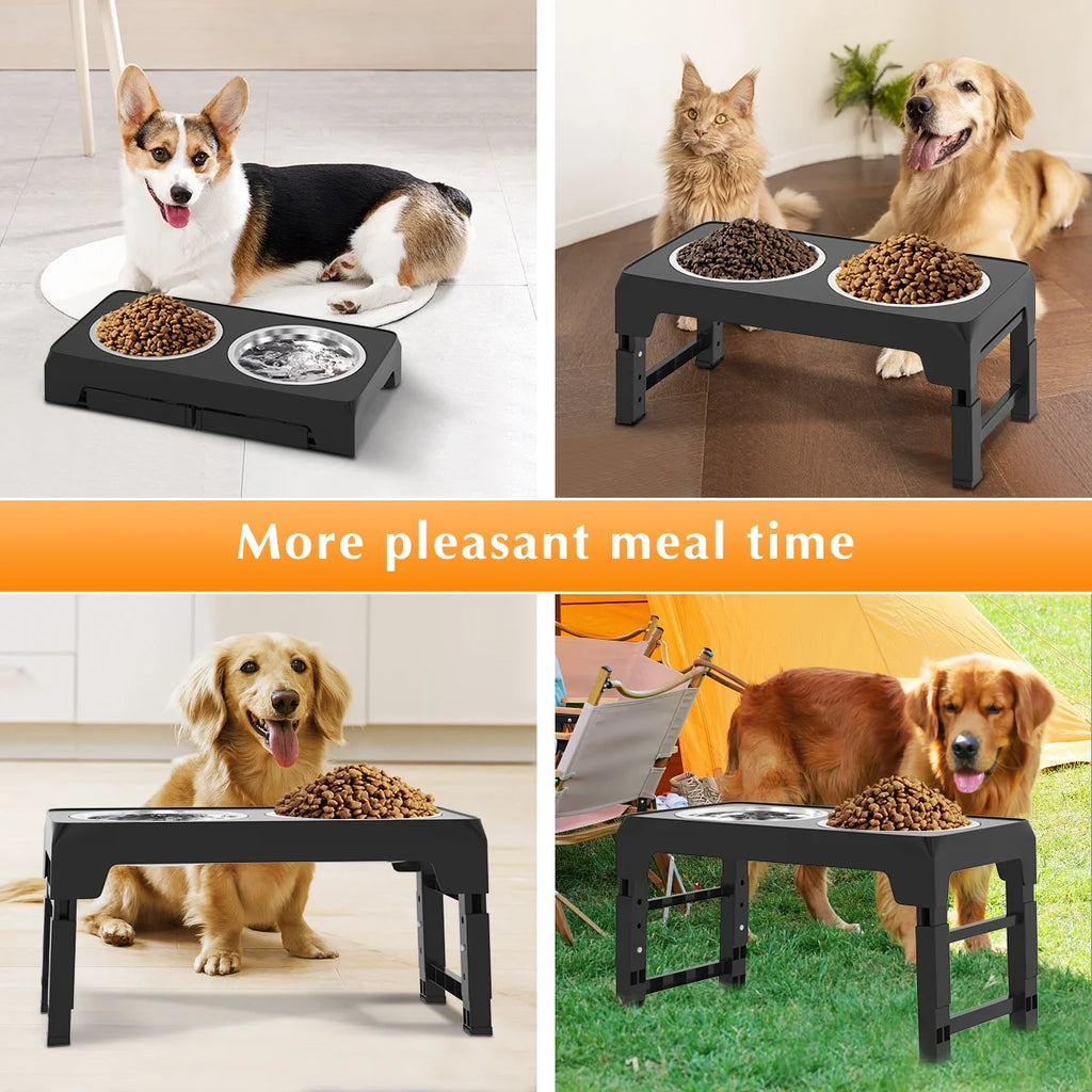 ElevatePro™ Adjustable Dog Feeder