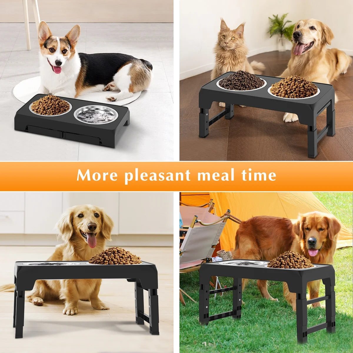 ElevatePro™ Adjustable Dog Feeder