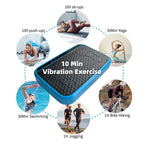Vibration Plate Exercise Machine, Whole Body Fitness Platform for Lymphatic Drainage, Vibrating Shaker Board with 120 Speed Levels, Weight Loss and Fat Burner Workout Equipment for Women and Menwhite