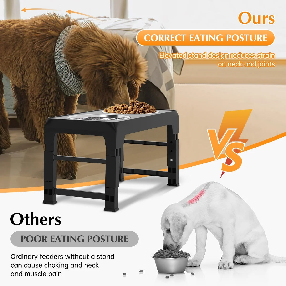 ElevatePro™ Adjustable Dog Feeder